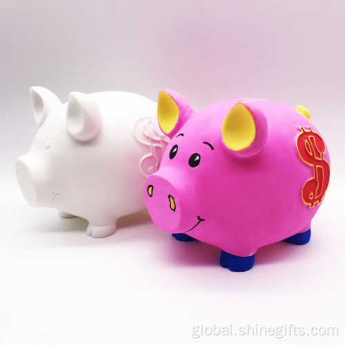 Paintable Piggy Bank Wholesale Good quality Non-toxic children drawing Supplier